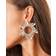 Amina Muaddi Begum Earrings - Silver/Transparent