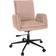 hjh OFFICE Snurrstol Med Hjul Flow Pro Sammet Beige Kontorsstol