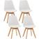 CLP Linares White Silla de Cocina 83cm 4pcs