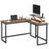 Songmics Stylish L-Shaped with Screen Mount Writing Desk