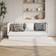 vidaXL 821575 White Soffa 197.5cm 2-sits