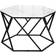 Homcom Modern High Gloss Marble Coffee Table 70x81cm