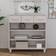 vidaXL HAMAR 90 x 35 x 90 cm Massivt Fyrretræ Hvid Konsolbord 90x90cm
