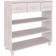 vidaXL HAMAR 90 x 35 x 90 cm Massivt Fyrretræ Hvid Konsolbord 90x90cm