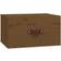 vidaXL Væghængt 40 x 29,5 x 22 cm Brun Sengebord