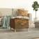 vidaXL Smoked oak Coffee Table 50x50cm