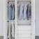 vidaXL Telescopic Rails Silver Garderobeskab 2stk