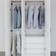 vidaXL Telescopic Rails Silver Kleiderschrank 2Stk.