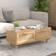 vidaXL 80 x 40 x 30 cm Konstrueret Træ Brun Sofabord