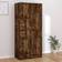 vidaXL Engineered Wood Smoked Oak Wardrobe 90x200cm