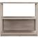 Henn&Hart Thalia Bookcase Antique Grey 83.8cm H x 91.4cm W Book Shelf