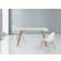 Beliani 160cm Oak Wood Dining Table 90x160cm