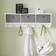 SoBuy FRG282-W Wandgarderobe mit 5 Haken Wandregal