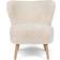 Natures Collection Emily Ivory/Walnut Lounge Chair