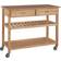 Homestyles Natural Designer Utility Cart Trolley Table