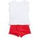 Tommy Hilfiger Girl's Logo Top & Shorts Set 2-pcs - Bright White