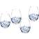 Spode Blue Italian Stemless Drinking Glass 19fl oz 4pcs