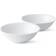 Royal Copenhagen Hvid Riflet Skål 16cm 2stk