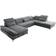 Stella Trading Melfi Dark Grey Sofa 350cm