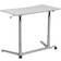 Flash Furniture Stand-Up Light Gray Ergonomic Desk 37.375"W Top 40.75" Escritorio de escritura