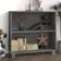 vidaXL Credenza Grigio Scuro 85 x 35 x 80 cm In Legno Massello Di Pino Madia