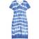 Avenue Cross Back Knit Tie Dye Dress