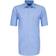 Seidensticker Non-iron Fil a Fil Short Sleeve Business Shirt - Medium Blue