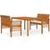 vidaXL 3120458 Matgrupp, 1 Bord inkl. 2 Soffor