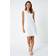 Roman Embroidered Cotton Shift Dress - White