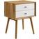 modway Ember Collection EEI-4343-NAT-WHI Bedside Table