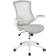 Flash Furniture Kelista Light Gray Mesh/White Frame Kontorsstol 104.8cm