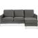 Novogratz Chapman Sectional Velvet Blue Sofa
