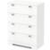 South Shore Reevo Pure White Chest of Drawer 33x40.2"