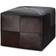 Jamie Young Company Espresso Hair Hide Pouffe