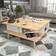 Decorotika Akya Modern Natural Coffee Table 89x89cm