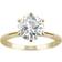 Charles & Colvard 6-Prong Solitaire Ring - Gold/Diamond