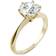 Charles & Colvard 6-Prong Solitaire Ring - Gold/Diamond