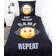 MCU Emot!x Eat Sleep Game Bedding 53.1x78.7"