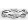 Pandora Sparkling Twisted Lines Ring - Silver/Transparent