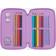 Beckmann Unicorn Three Section Pencil Case with Content