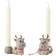 Klarborg Rudolf & Smukke Lysestage 6cm 2stk
