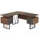 Techni Mobili RTA-4809DL-WAL 59' L-Shaped Desk With Drawers And File Cabinet Escritorio de escritura