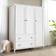 Grain Wood Furniture Greenport Brushed White Wardrobe 60x74"