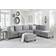 Contemporary Home Living Zelmira Collection Sofa 120" 6 Seater