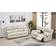 Betsy Furniture Bonded Beige Sofa 85" 2pcs 3 Seater