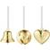 Georg Jensen Bell - Ball - Heart 2022 Julgranspynt 6cm 3st