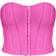 PrettyLittleThing Bandage Hook & Eye Structured Corset - Hot Pink