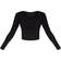 PrettyLittleThing Basic Blend Longline Long Sleeve Top - Black