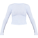 PrettyLittleThing Basic Long Sleeve Fitted T-shirt - White