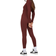 PrettyLittleThing Structured Contour Rib Zip Jumpsuit - Chocolate